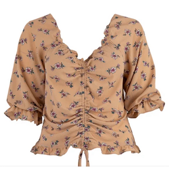 Zenobia FLORAL RUFFLE BLOUSE - Picture 2 of 10